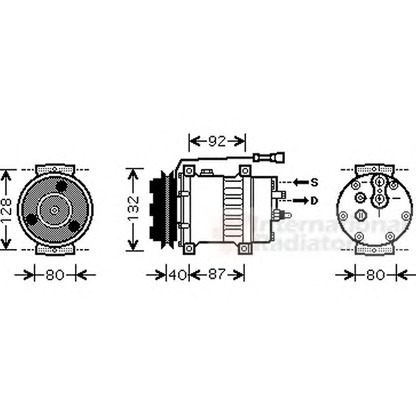 Foto Kompressor, Klimaanlage VAN WEZEL 7700K044