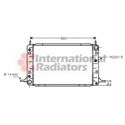 Photo Radiateur, refroidissement du moteur VAN WEZEL 18002113