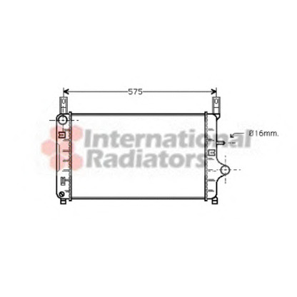 Foto Radiador, refrigeración del motor VAN WEZEL 18002127