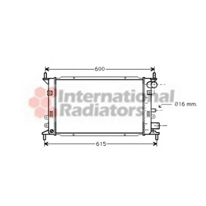 Foto Radiador, refrigeración del motor VAN WEZEL 18002148