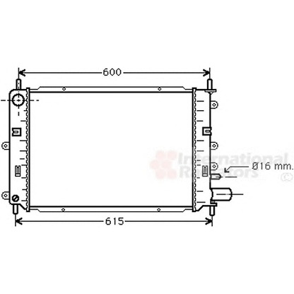 Foto Radiador, refrigeración del motor VAN WEZEL 18002151