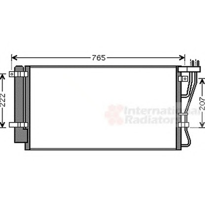 Photo Condenser, air conditioning VAN WEZEL 83005105