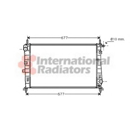 Photo Radiator, engine cooling VAN WEZEL 18002185