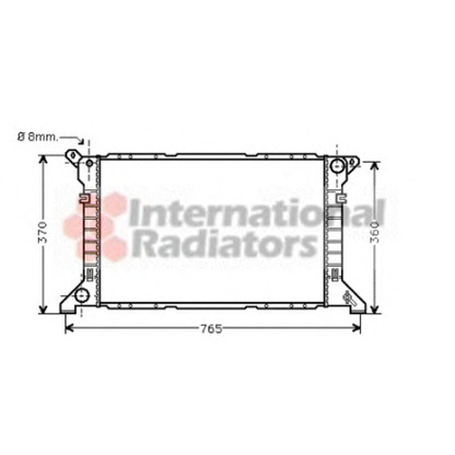 Photo Radiateur, refroidissement du moteur VAN WEZEL 18002202