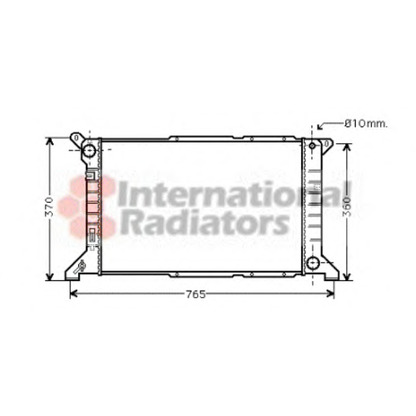 Photo Radiator, engine cooling VAN WEZEL 18002204