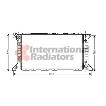 Foto Radiatore, Raffreddamento motore VAN WEZEL 18002207