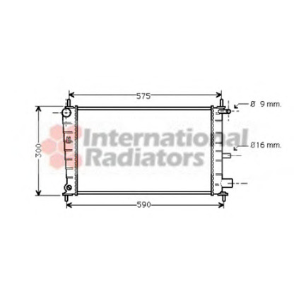 Foto Radiatore, Raffreddamento motore VAN WEZEL 18002217