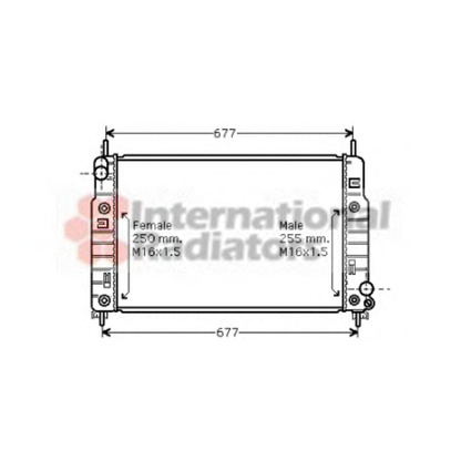 Photo Radiateur, refroidissement du moteur VAN WEZEL 18002223