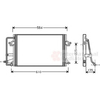 Photo Condenser, air conditioning VAN WEZEL 18005178