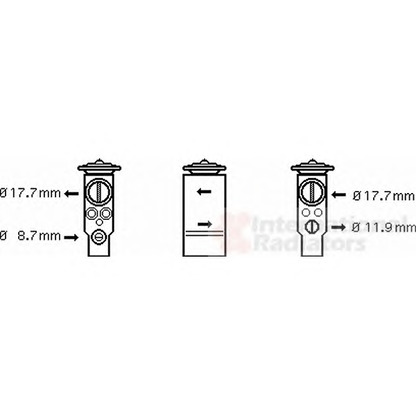 Foto Expansionsventil, Klimaanlage VAN WEZEL 37001411