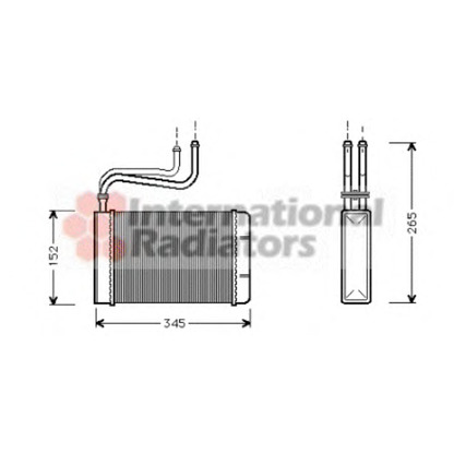 Photo Heat Exchanger, interior heating VAN WEZEL 18006164