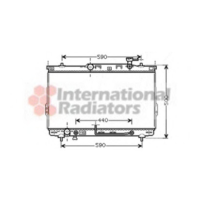 Photo Radiator, engine cooling VAN WEZEL 82002132