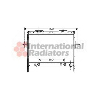 Photo Radiator, engine cooling VAN WEZEL 83002058