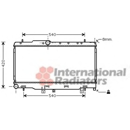 Photo Radiateur, refroidissement du moteur VAN WEZEL 51002070