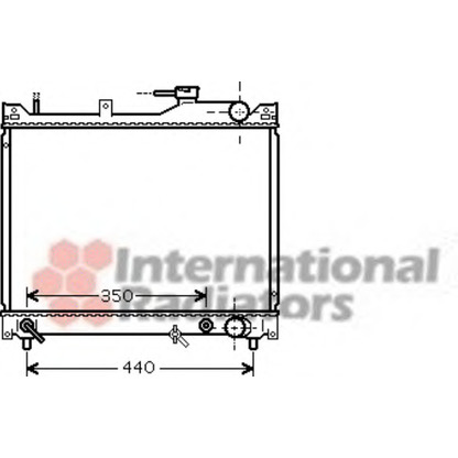 Photo Radiator, engine cooling VAN WEZEL 52002101