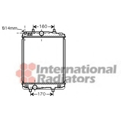 Foto Radiador, refrigeración del motor VAN WEZEL 53002364