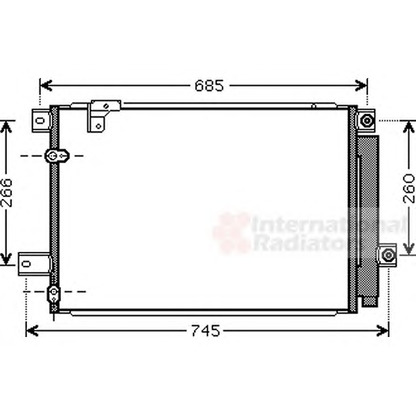 Foto Condensatore, Climatizzatore VAN WEZEL 53005409