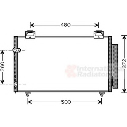 Photo Condenser, air conditioning VAN WEZEL 53005411