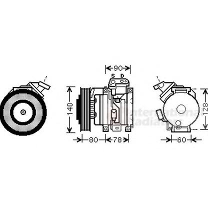 Foto Compressore, Climatizzatore VAN WEZEL 5300K448