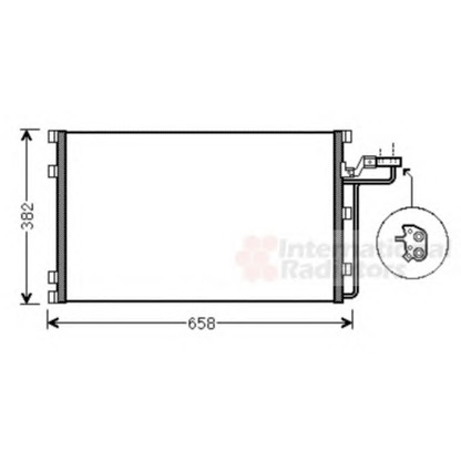 Foto Condensatore, Climatizzatore VAN WEZEL 59005139