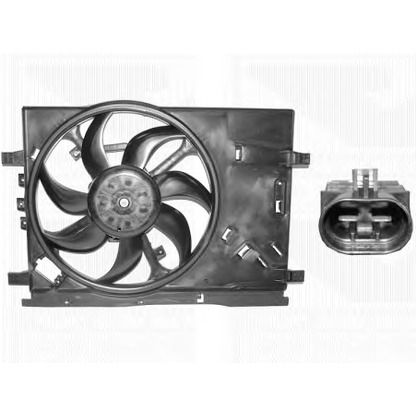 Photo Ventilateur, refroidissement du moteur VAN WEZEL 1624747