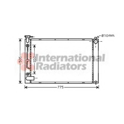 Foto Radiador, refrigeración del motor VAN WEZEL 53002343