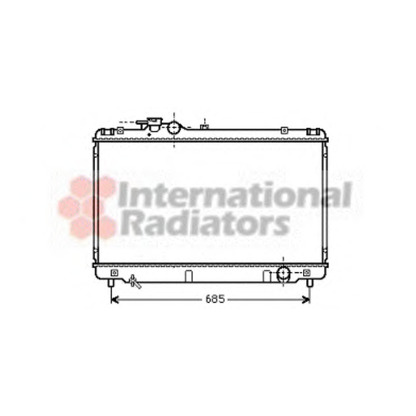 Photo Radiator, engine cooling VAN WEZEL 53002344