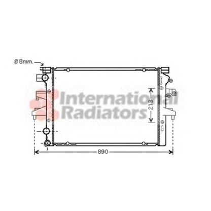 Photo Radiator, engine cooling VAN WEZEL 58002231