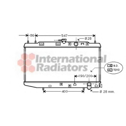 Foto Radiatore, Raffreddamento motore VAN WEZEL 25002047