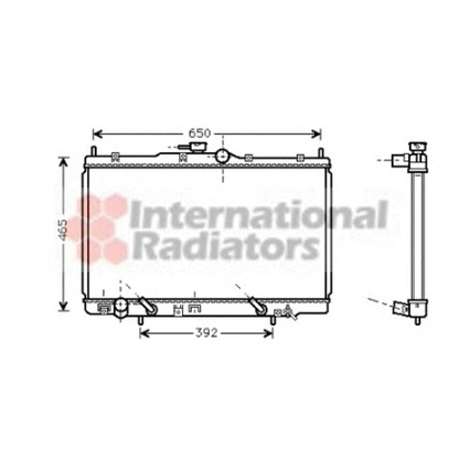 Photo Radiateur, refroidissement du moteur VAN WEZEL 25002100