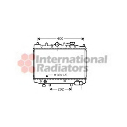 Photo Radiator, engine cooling VAN WEZEL 27002023