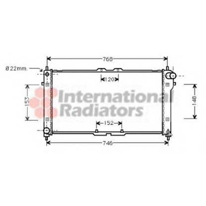 Foto Radiador, refrigeración del motor VAN WEZEL 27002073