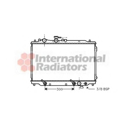 Photo Radiator, engine cooling VAN WEZEL 27002096