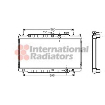 Foto Radiador, refrigeración del motor VAN WEZEL 27002117