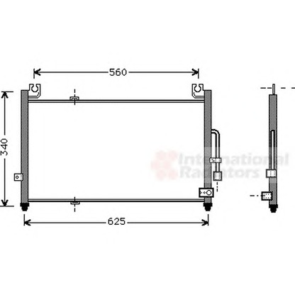 Foto Condensador, aire acondicionado VAN WEZEL 27005104