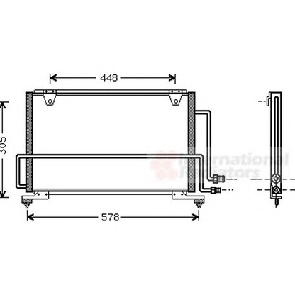 Photo Condenser, air conditioning VAN WEZEL 27005108