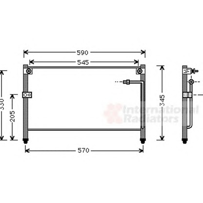 Photo Condenser, air conditioning VAN WEZEL 27005118