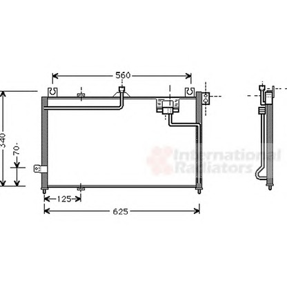 Foto Condensatore, Climatizzatore VAN WEZEL 27005125