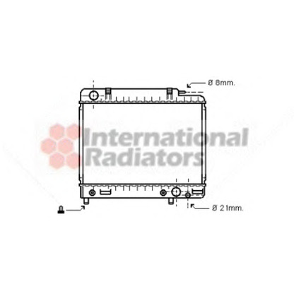 Foto Radiador, refrigeración del motor VAN WEZEL 30002041