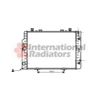 Photo Radiator, engine cooling VAN WEZEL 30002132