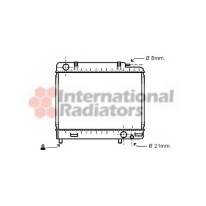 Photo Radiateur, refroidissement du moteur VAN WEZEL 30002163