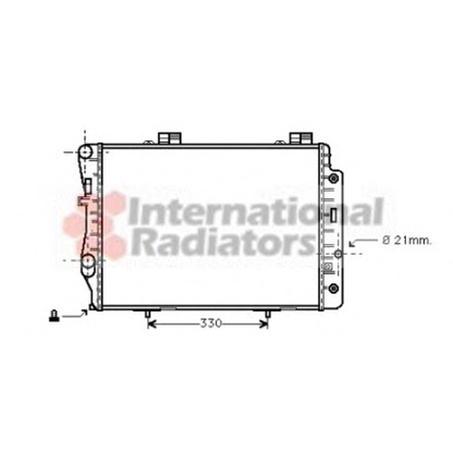 Photo Radiator, engine cooling VAN WEZEL 30002173