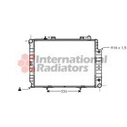 Photo Radiator, engine cooling VAN WEZEL 30002209