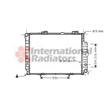 Photo Radiateur, refroidissement du moteur VAN WEZEL 30002228