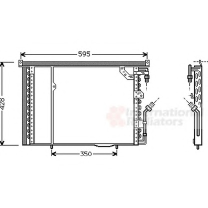 Photo Condenseur, climatisation VAN WEZEL 30005195