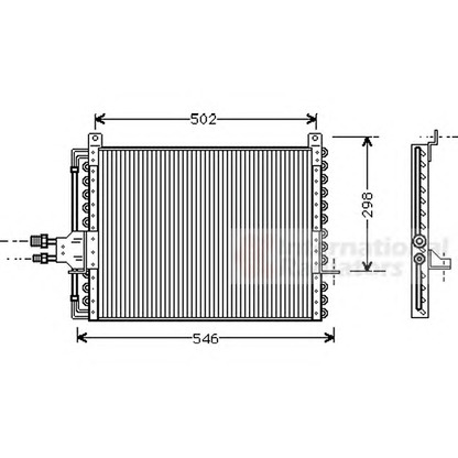 Foto Kondensator, Klimaanlage VAN WEZEL 30005206