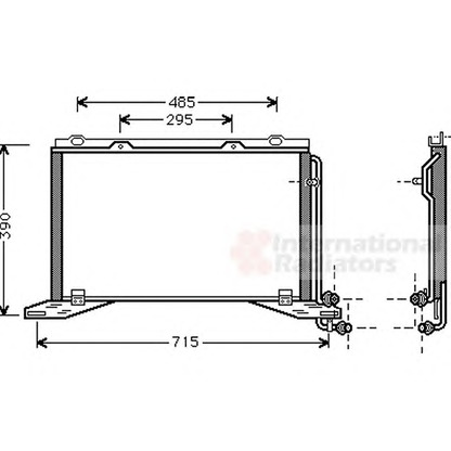 Foto Condensatore, Climatizzatore VAN WEZEL 30005222