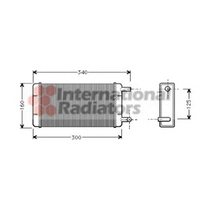 Photo Heat Exchanger, interior heating VAN WEZEL 30006108