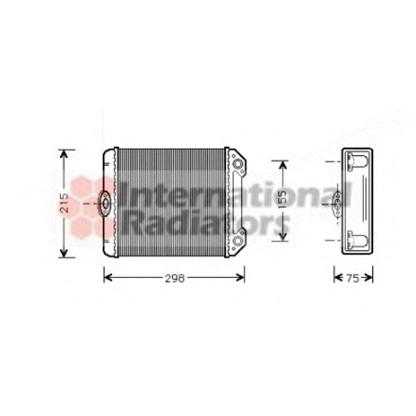 Photo Heat Exchanger, interior heating VAN WEZEL 30006171