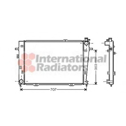 Photo Radiateur, refroidissement du moteur VAN WEZEL 82002126